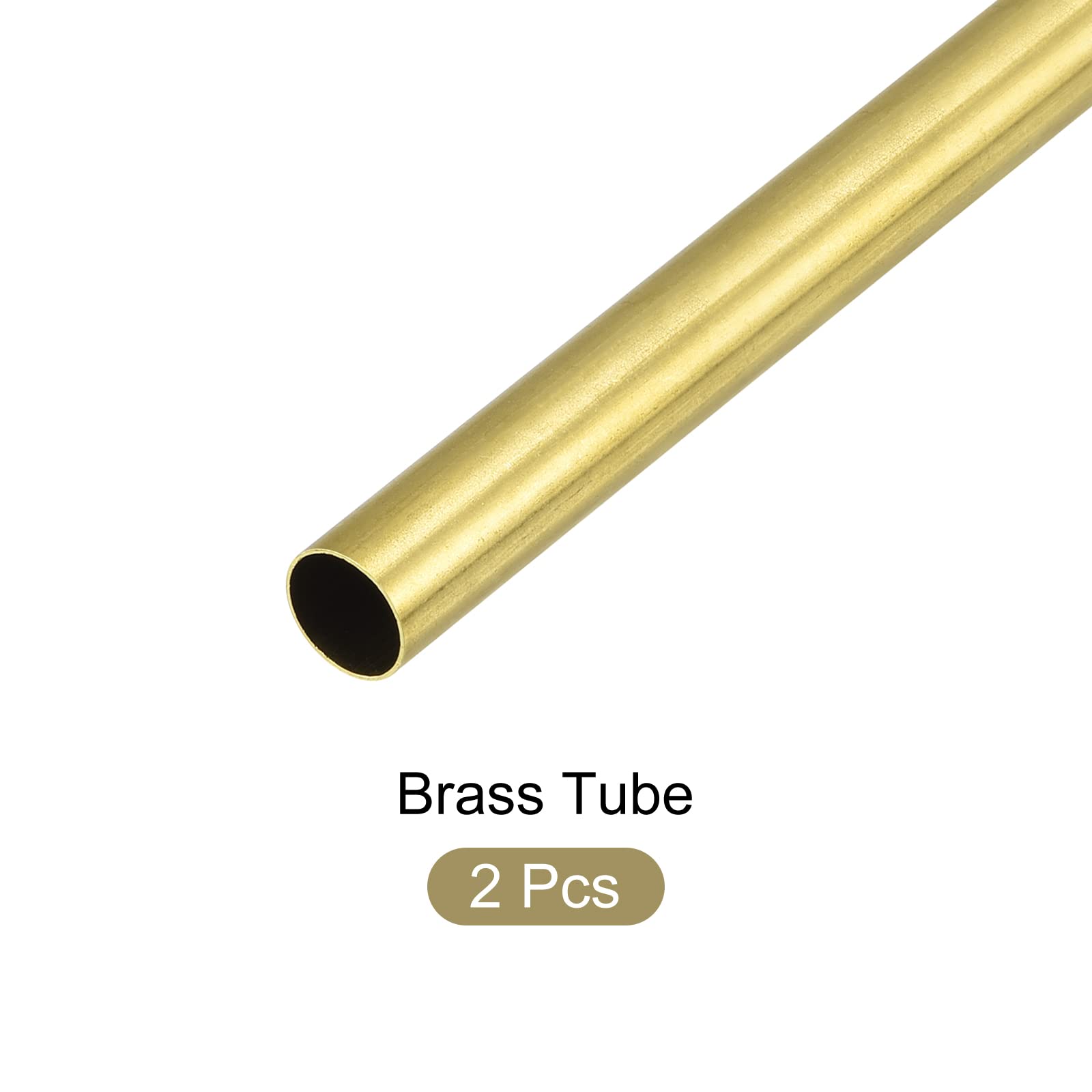 Produktbild von METALLIXITY Messingrohr 10 Mm AD X 0,3 Mm Wand X 300 Mm L – 2 Stück, Nahtlos, Für Heimwerken, Möbel, Basteln & Dekoration