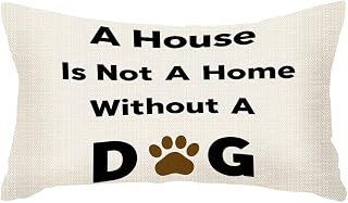 SSOIU Throw Pillow Covers Best Dog Lover Cushion Pillow Case Home Decor Pillowcase 12x20 Inches