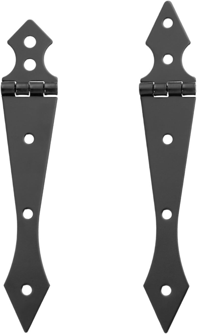 Furniture Cupboard Door Hinge 270 Degree Folding Black Iron Hinge for The Cabinet Door Hardware Accessories(Black 134mm 2pcs)