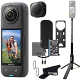 Insta360 X4 Tripod Selfie Stick Bundle -8K Waterproof 360 Action Camera with 1/2