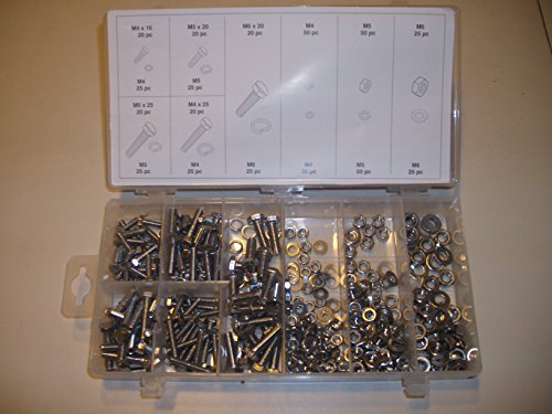 Stainless Steel 475 Piece Goliath Industrial Tool Nut Bolt Washer Assortment (Metric)