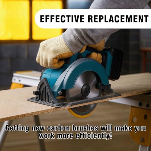 Image of CB318 Carbon Brushes Compatible with Makita 9560CV, 9563CV, 9565CV, 9566CV, GD0600, 9554, 9557 Angle Grinder Replace CB330, CB340, CB314, CB315