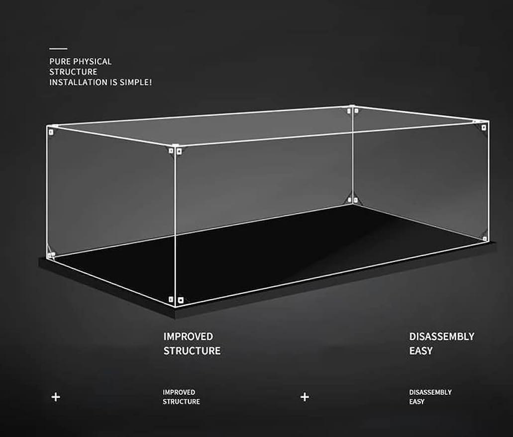 Acrylic Display Case for Lego Orchid 10311 Building Set, Dustproof Display Box Compatible with Lego 10311 - Model Not Included (Style A)