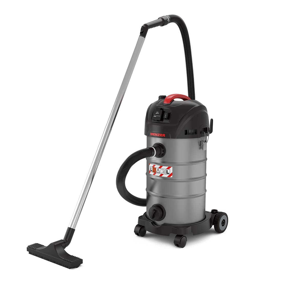 MENZER Aspiratore di Sicurrezza (Aspiratore a Umido/a Secco) VCL 330 Antistatic, Attrezzatura Antistatica Completa, Classe di Polvere L, 30 Litri
