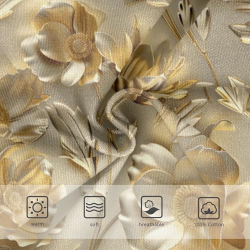 Boys' Exclusive Briefs Toddler Underwear 95% Combed Cotton Boxerbriefs 2T Golden Floral Pattern 253