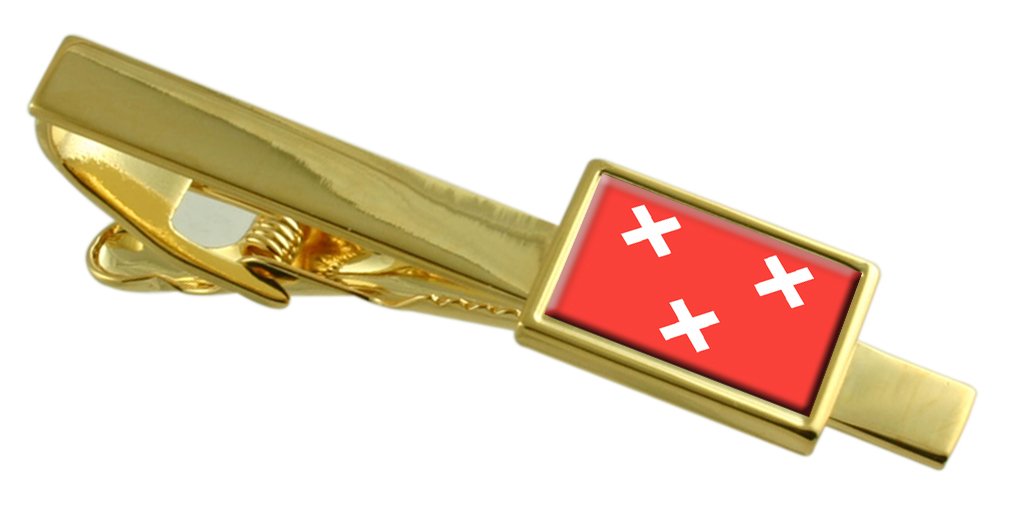 Clip de corbata de oro de Breda para fijar la corbata recta sin dañar la tela 3