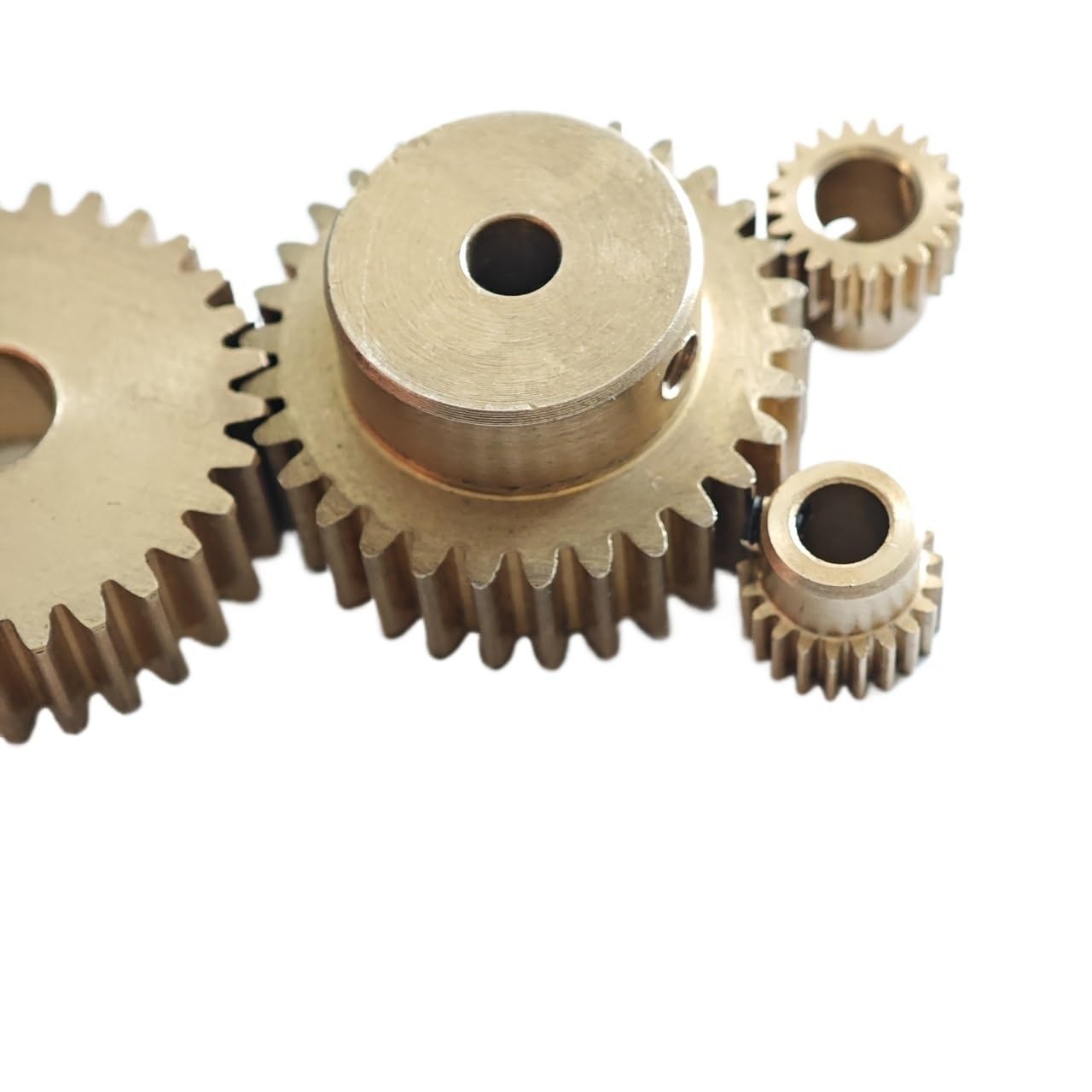 0.5M 140T Copper Spur Gear 71mm Diameter 0.5 Module 140 Teeth Straight Cylindrical Gear with Step 5mm Teeth Thick Pinion Mechanical(Step 15mm bore 3.17mm)