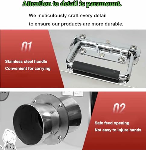 Cortadora eléctrica comercial para cebollín con cesta miniatura 4