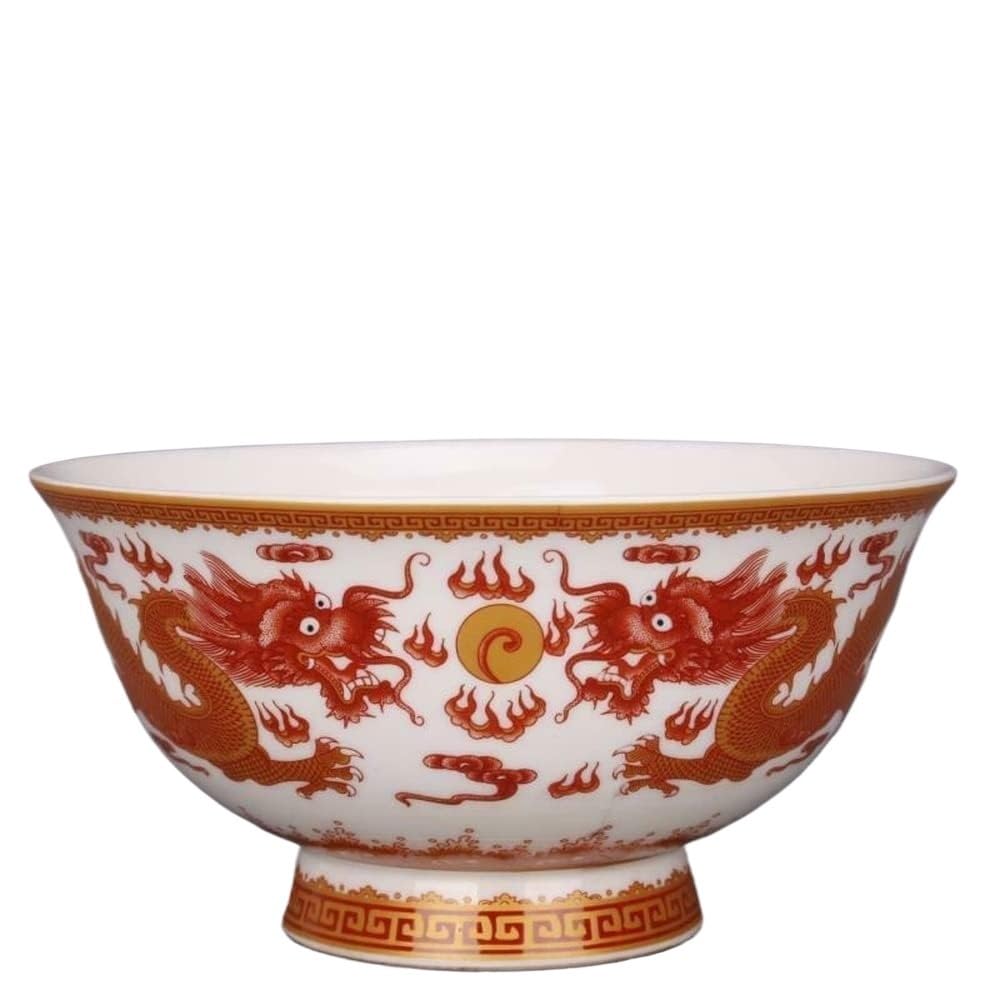 Porzellanschale im chinesischen Stil, Reisschüssel aus Porzellan im antiken chinesischen Palaststil, 15