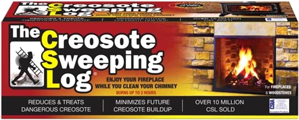 Creosote Sweeping Log for Fireplaces