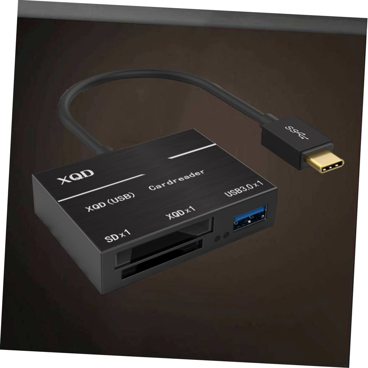 Uonlytech 2piezas Adaptador Lector De Tarjetas USB-c Compatible con Soporta Tarjetas y Alta De Diseño Color Negro
