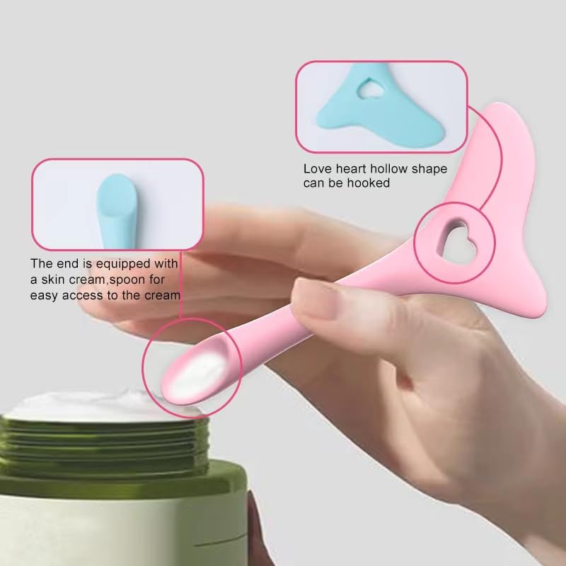 Eyeliner Stencils, Winged Eyeliner Tool, Mascara Shield, Multifunctional Silicone Eyeshadow Applicators, Perfect for Beginners in Makeup (Pink)