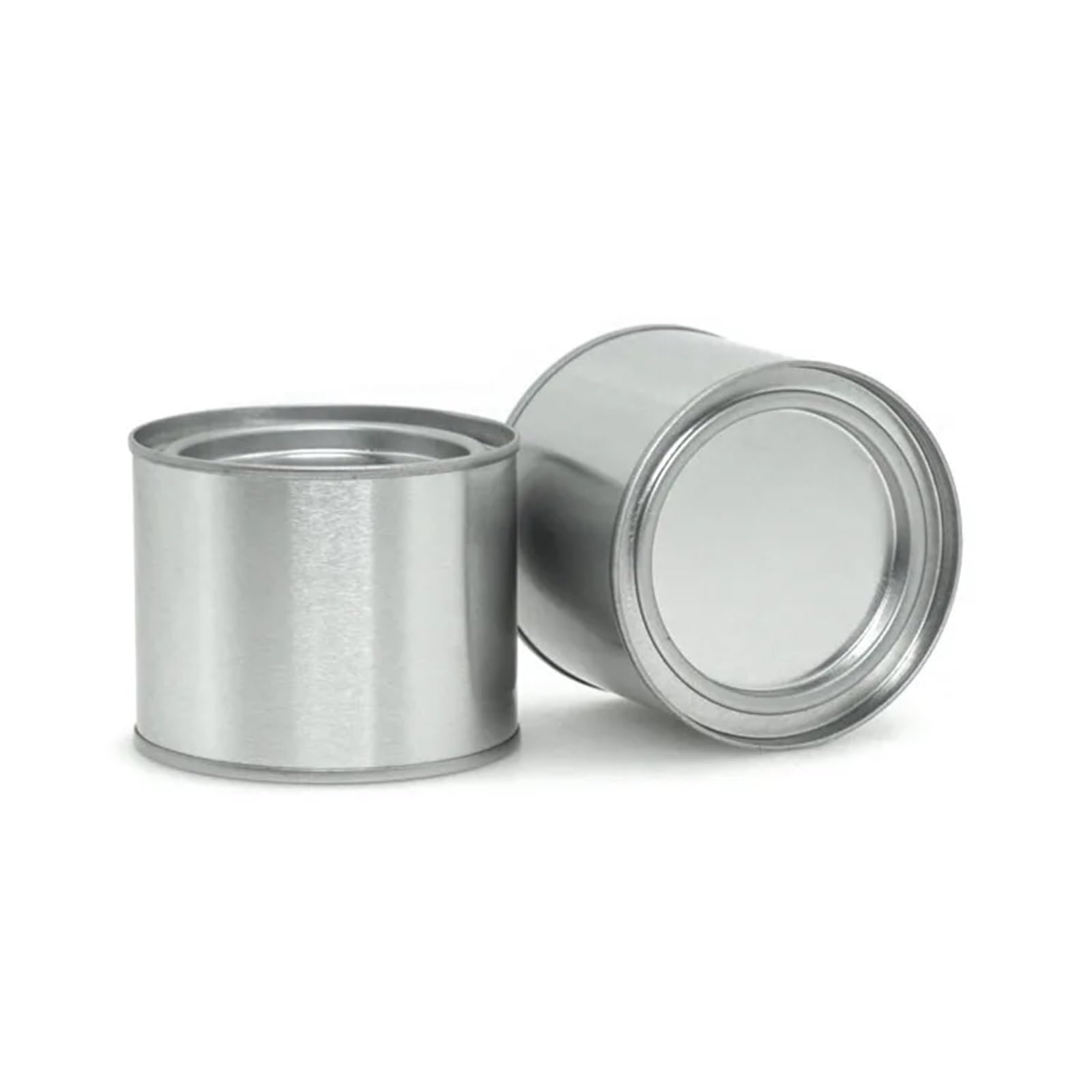 UBOHUZ 6pcs Packaging Storage Jar, Tinplate, Tea Box, Candle Making, Aromatherapy Container, Bracelet, Jewelry for Tea, Coffee(Silver)