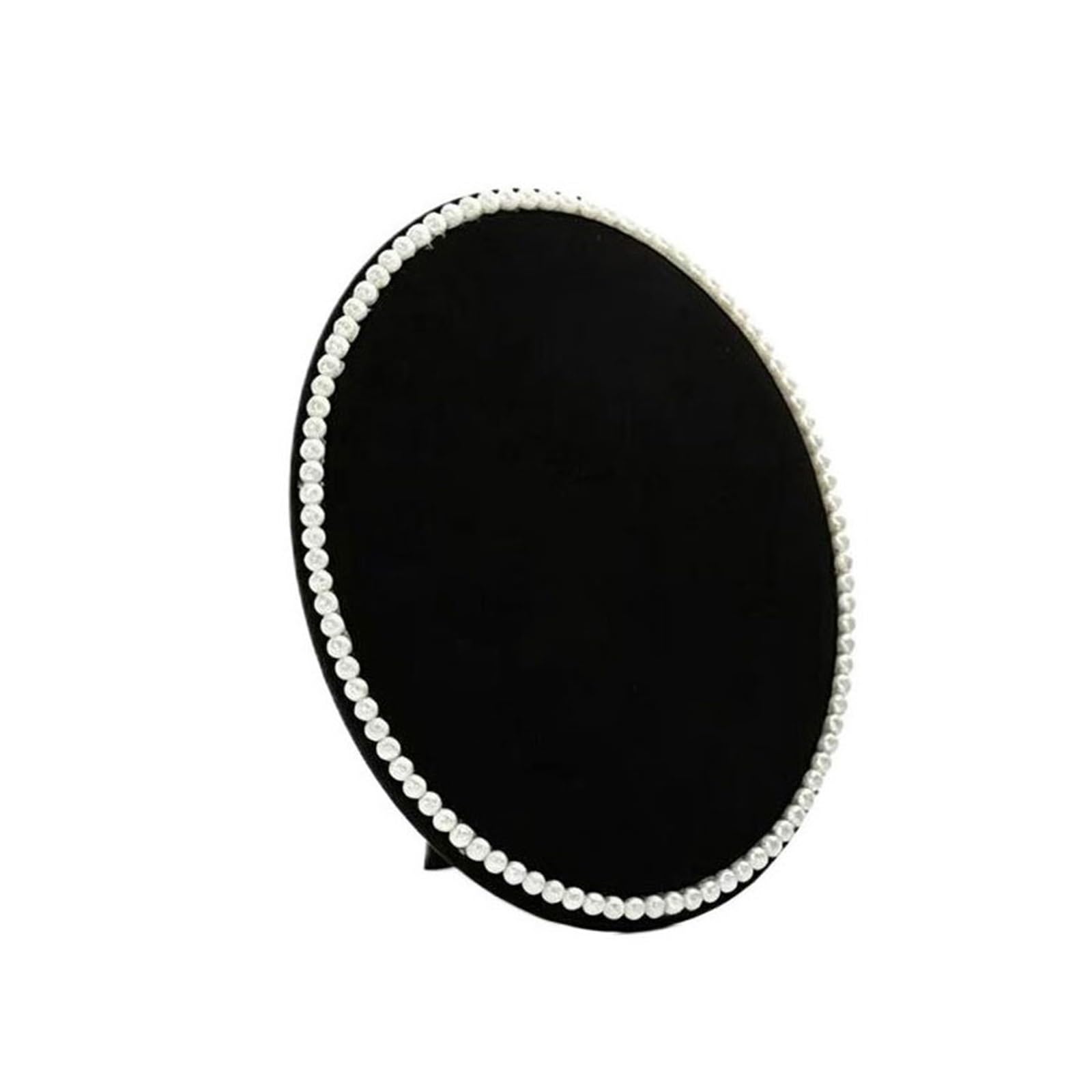 CJHFR472SG Jewelry Organizer Stands Oval Velvet Pearl Jewellery Display Stand Freestanding or Wall Mountable Jewelry Display Stand(Small)
