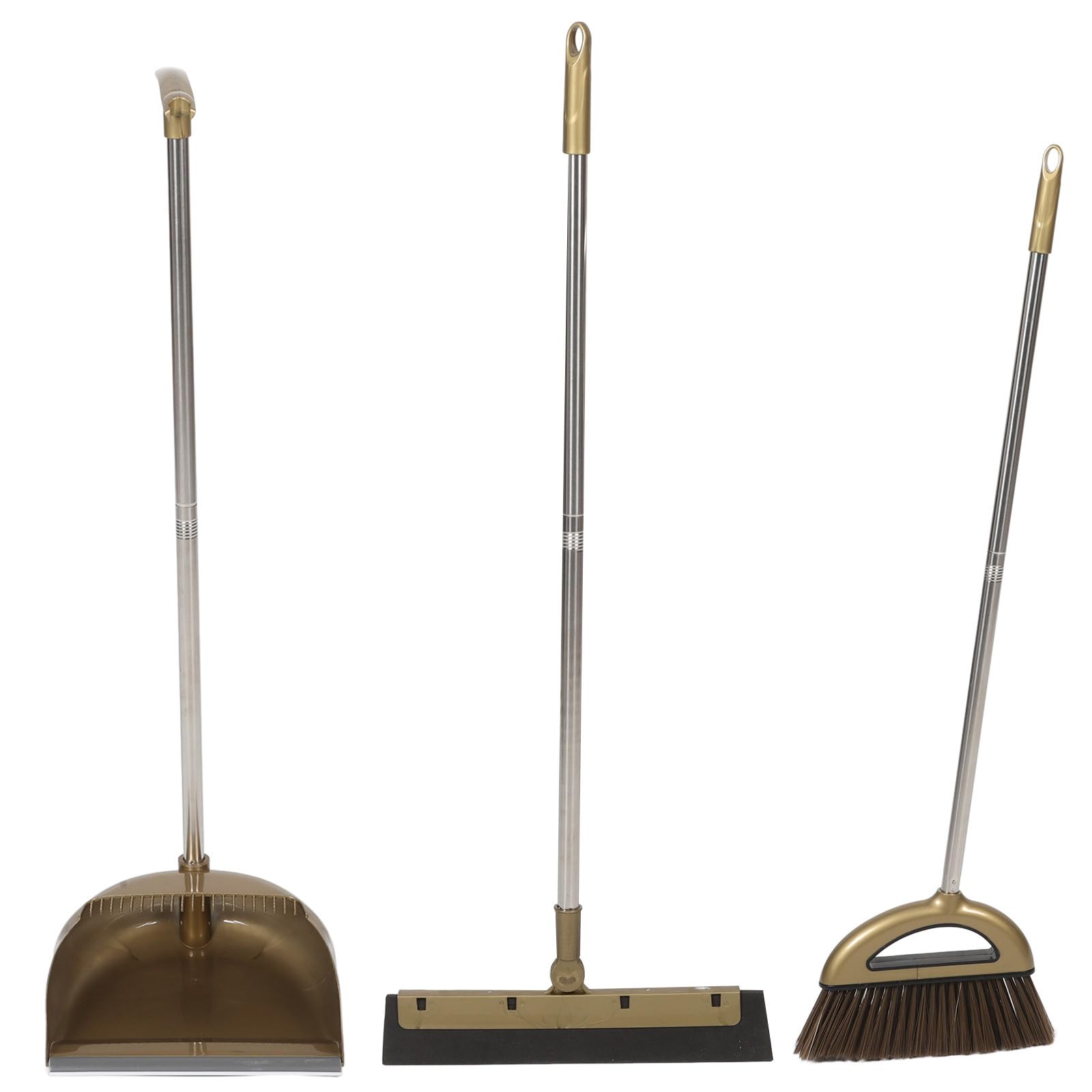 Ensemble balai et pelle à poussière ménagère poils denses salle de bain