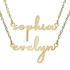 Two Different Names - Gold Dainty Necklace