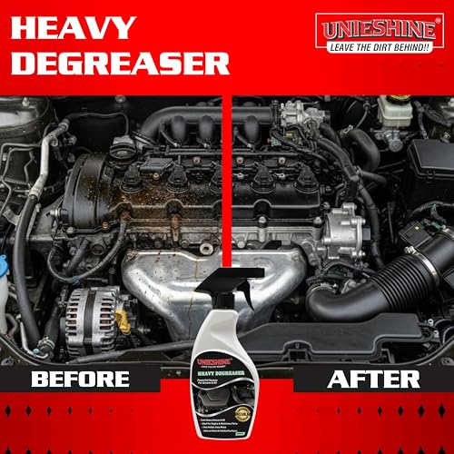 Image of Heavy Duty Degreaser for Car & Bike Engine Parts - Oil, Grease & Grime Remover, Fast-Acting Multi-Surface Cleaner (500mL Ready to Use)