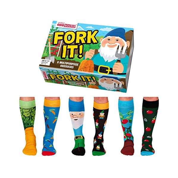 Fork It Gärtner Oddsocks Socken in 39-46 im 6er Set - Strumpf