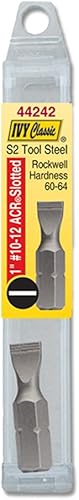 Miniatura 8 de IVY Classic 44238 Broca de inserción acanalada ranurada #6-8 de 1 pulgada, Impact Plus, 1caja