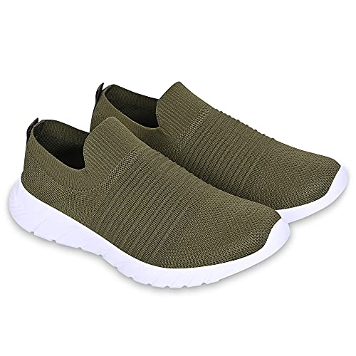 Image of SKITTER Men's Lightweight Slip-On-Shoes Polyester Material Black Color Footwear (GN-110)