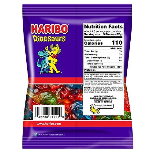 Haribo Gummi Dinosaurs 5 Oz miniatura 2