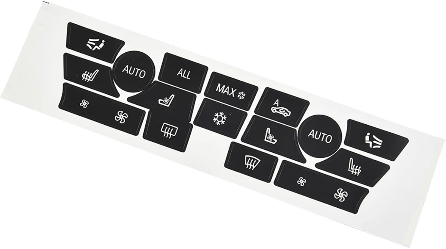 Car Air Conditioning Dash Button Sticker for BMW 740i 2007 2008 2009 2010 2011 2012 2013 2014 2015,Radio Dash Buttons Decal Replacement Stickers Auto Interior Accessories