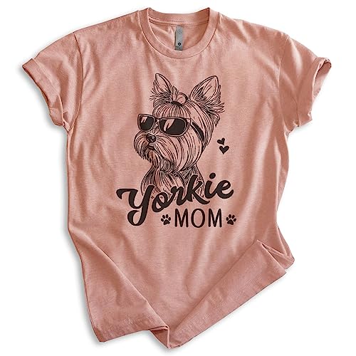 EVERTREE CLOTHING Yorkie Mom T-Shirt, Unisex Women's Shirt, Yorkshire Terrier, Yorkie Owner, Best Dog Mom Gift