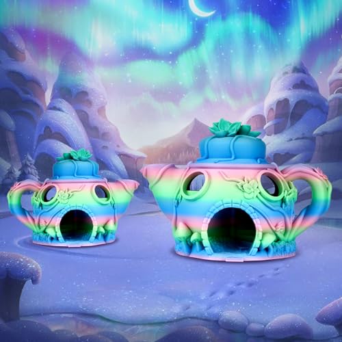 Image of ERYONE Matte Gradient Rainbow 3D Printer PLA Filament 1.75 + /- 0.03mm, Matte Multicolor Filament PLA 1KG(2.2LBS) Spool, Fairy (Pink Green Blue)