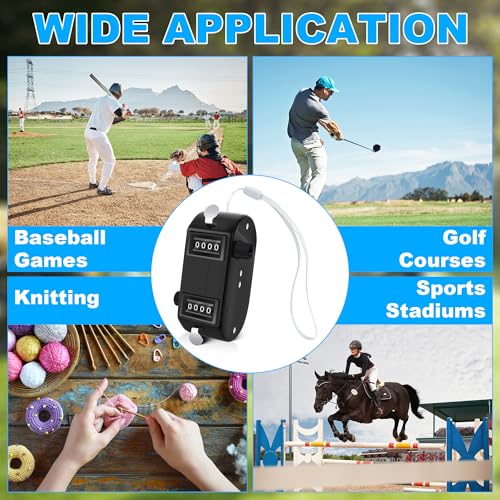 Compteur de terrain de baseball à 4 chiffres pour tricot et sport