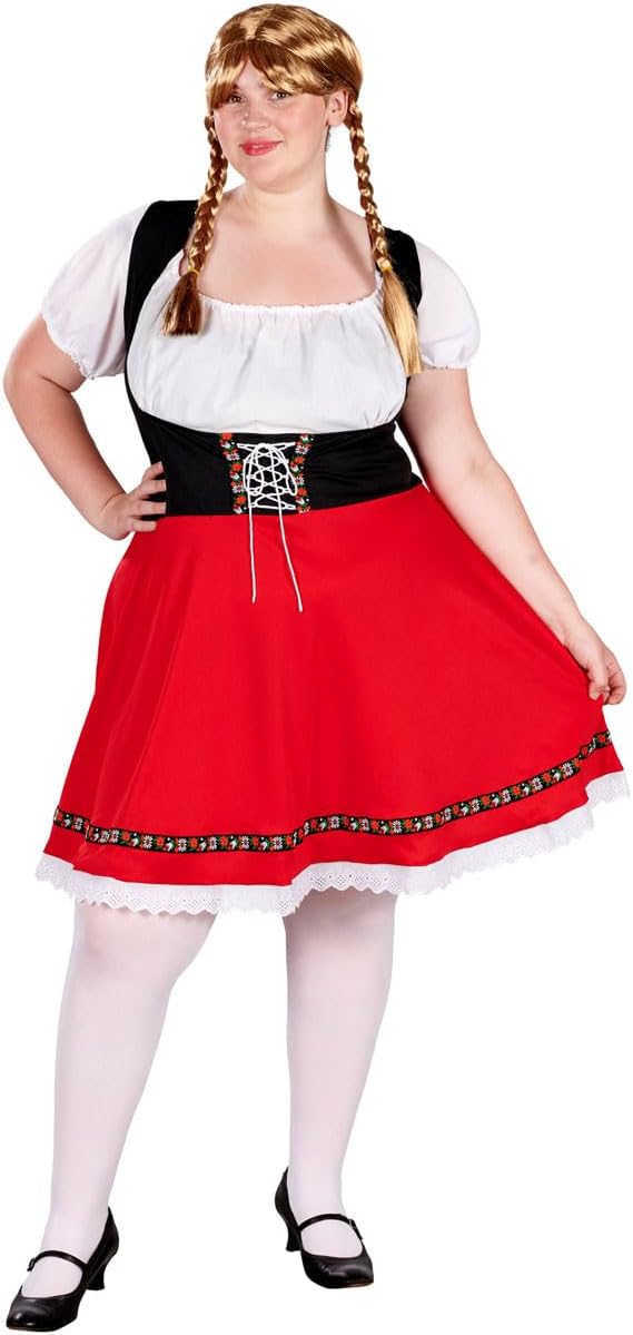 ORION COSTUMESAdult Women's Bavarian Plus Size Oktoberfest Dirndl Fancy Dress Costume