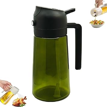 Kitchen 2 in 1 Oil Dispenser,Kitchen 2 in 1 Oil Dispenser and Oil Sprayer Black1