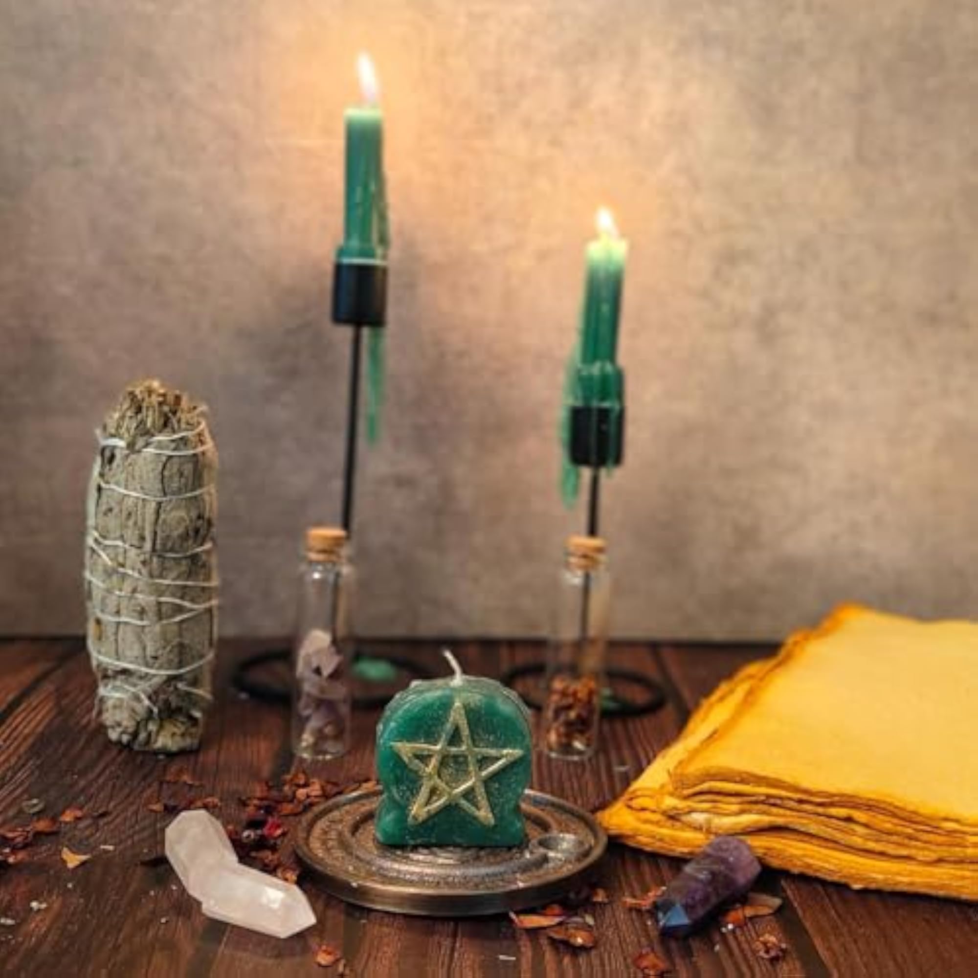 Pentacle Candle | Decorative Star Pattern Candle