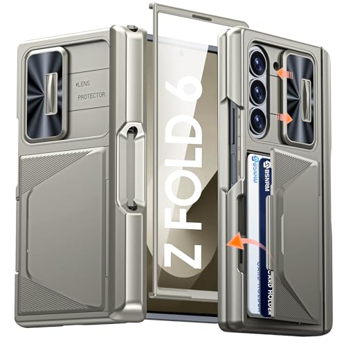 BSNRM for Samsung Galaxy Z Fold 6 Case Wallet, Screen Protector, Pen Slot