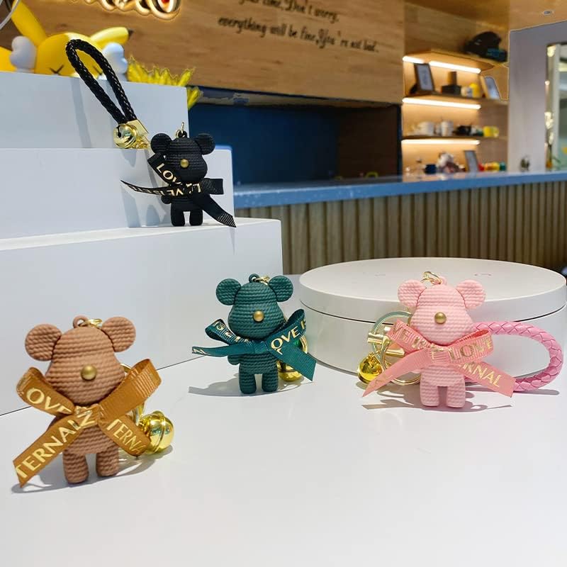 Miniatura 6 de BEXOA Lindo llavero Kawaii Anime Llaveros Accesorios, Kawaii Little Bear Bolso Charm Car Cartoon Llavero para niñas y mujeres