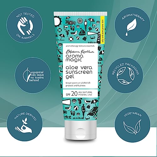 Aroma Magic Aloe Vera Sun Screen Gel, SPF 20, 100ml - Image 3
