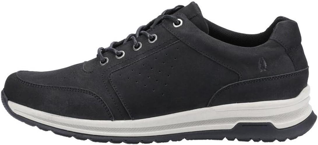 Hush Puppies Men's Mid-Top Sneaker, Black Nubuck, 11