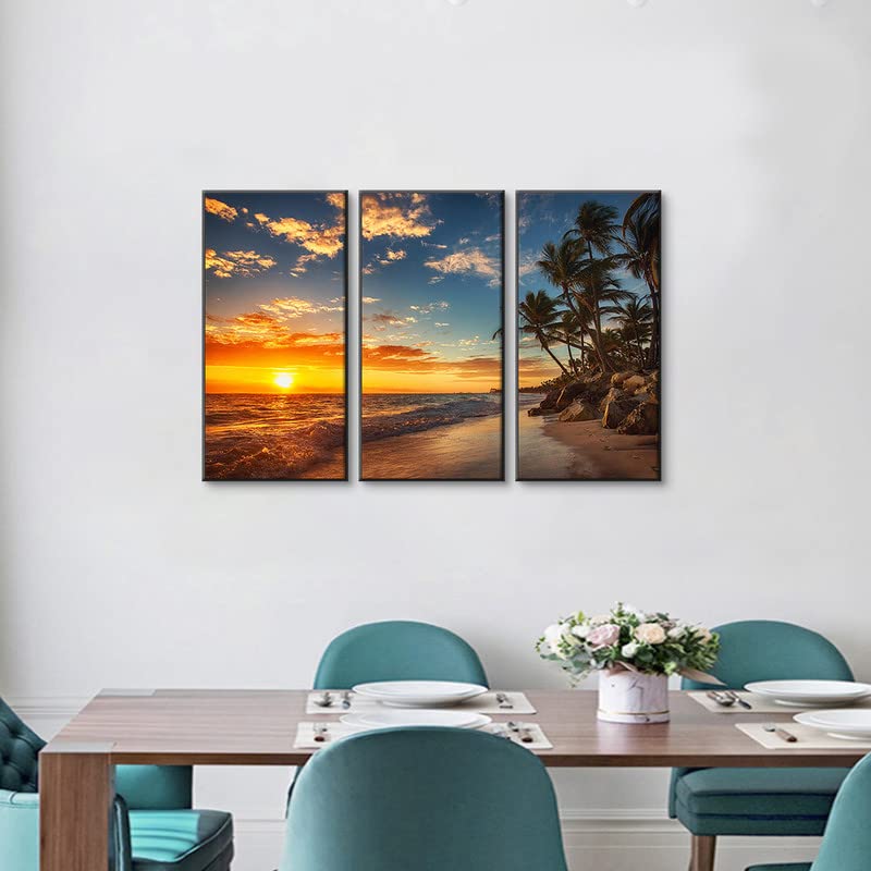 新品未使用 ウォールアート 4枚セット マリン ブルー ゴールド 海外