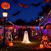 Hillylolly Halloween spookdecoratie met ledverlichting, 150 cm, wit #2