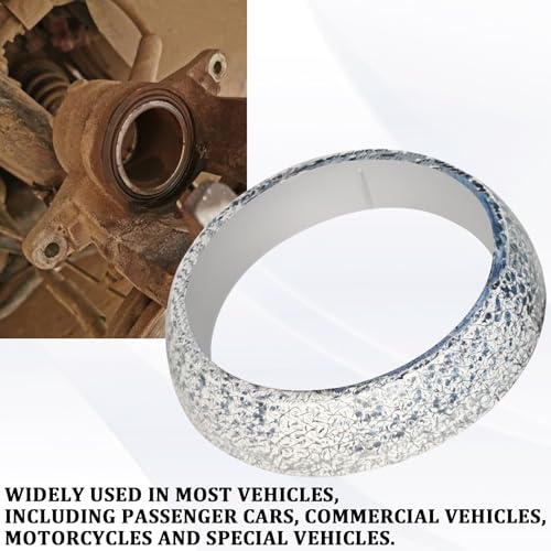 Image of Exhaust Donut Gasket 2PCS 2.5inch Exhaust Manifold Gasket Grade Graphite Material Donut Gaskets Seal Muffler Ring Replacement Prevent Leaking Between Exhaust Pipe and Exhaust Manifold