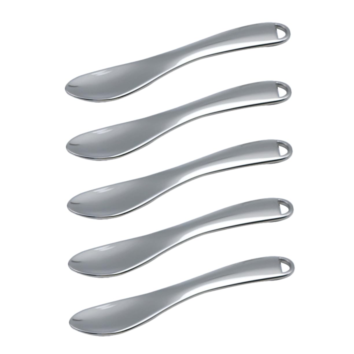 5pcs Skincare Spatulas Xmas Zinc Alloy Makeup Spoon Set for Women