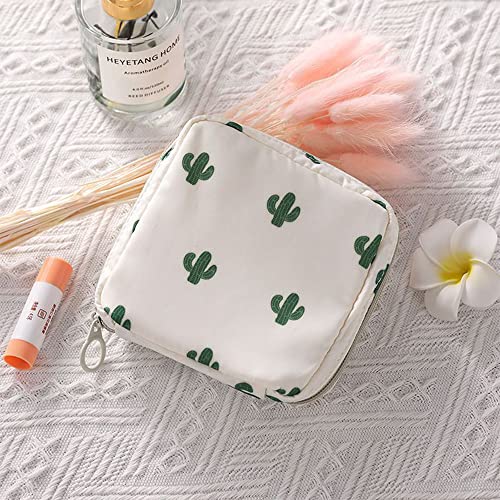 Image of 2 Pcs Period Pouch Sanitary Napkin Storage Bag Portable Tampon Storage Bag for Panty Liners Tampons Menstrual Cups Pouches Sanitary Pads Organizer