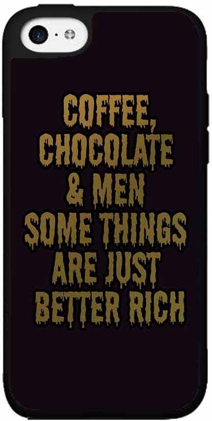 Chocolate Coffee and Men Plastic Phone Case Back Cover iPhone 4 4s comes with Security Tag and MyPhone Designs(TM) Cleaning Cloth