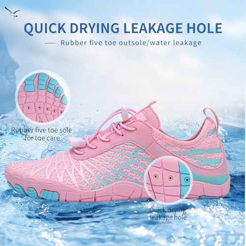 Image of Hike Barefoot Shoes for Womens Men Footwear,Pro Healthy&Non-Slip Water Shoe for Women Men, Wide Toe Running Shoes Boots Sneakers Unisex Designed for Walking,Running&Swimming Yoga, and Water Sports