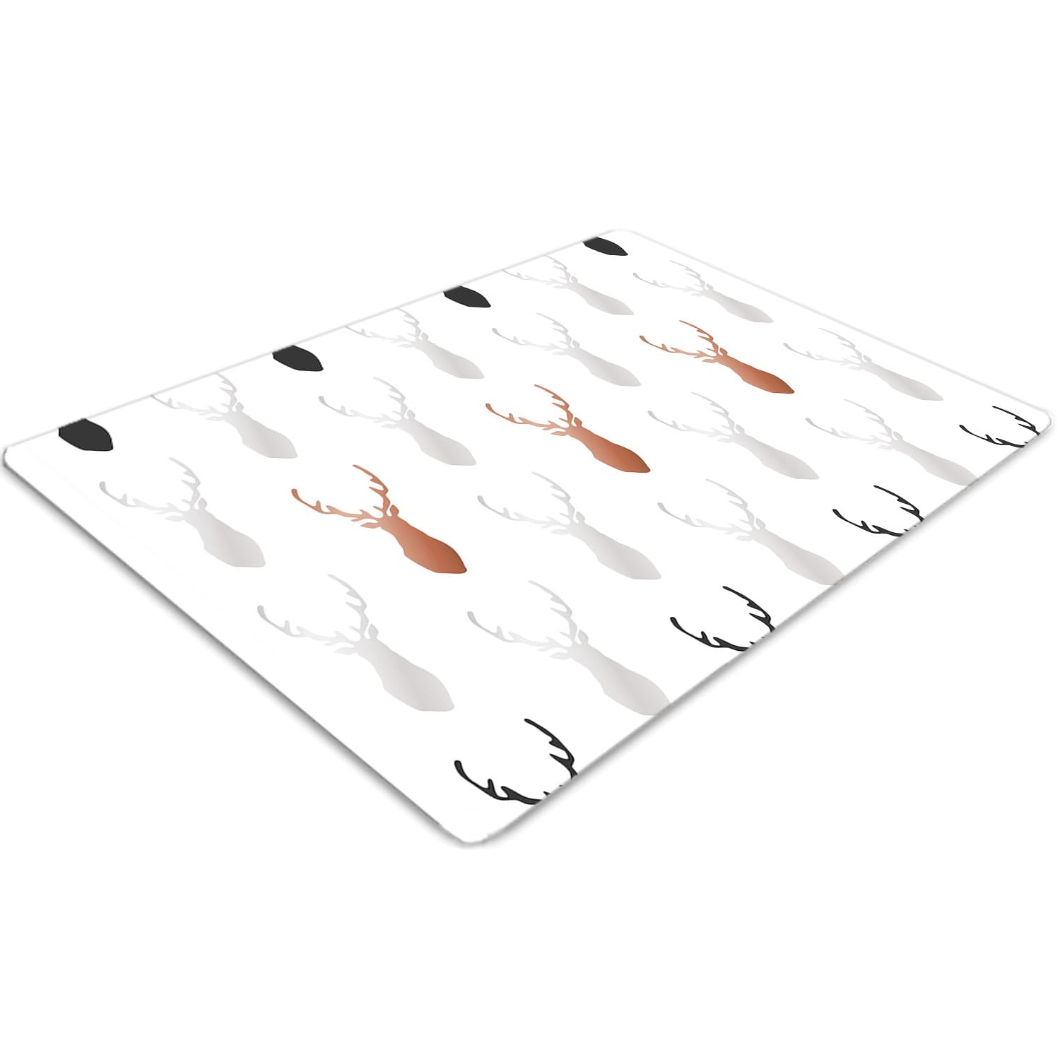 Tapis de chaise antidérapant et imperméable en PVC 120x90 cm avec motif grues pour protège-sol