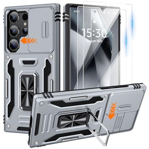 Coque Samsung S24 Ultra gris anti-rayure objectif et écran HD