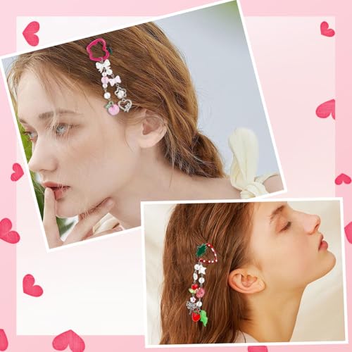 Set de 42 pinzas para cabello frutos 7 estilos miniatura 4