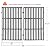 Hongso 7524 Cast Iron Cooking Grid Grates Replacement for Weber Genesis E/S, 300 Series Gas Grill 7528, (19.5" x 13"), 2-Pack, PCG524