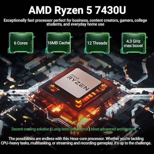 Image of HP Customized 17.3 inch AI-Ready FHD Business Laptop | 6-Core AMD Ryzen 5 Processor | 16GB DDR4 RAM | 512GB PCIe SSD | Win 11 + Copilot | Wi-Fi 6 | HDMI | Camera with Privacy Shutter & AI Noise Reduction