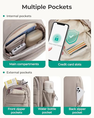 image for BAGSMART Small Sling Bag for Women, Puffer Crossbody Bag Purses Hobo H