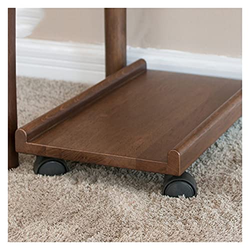 Soporte para CPU de Madera JDXQBLD con ruedas bloqueables, carrito móvil para CPU, color marrón miniatura 2